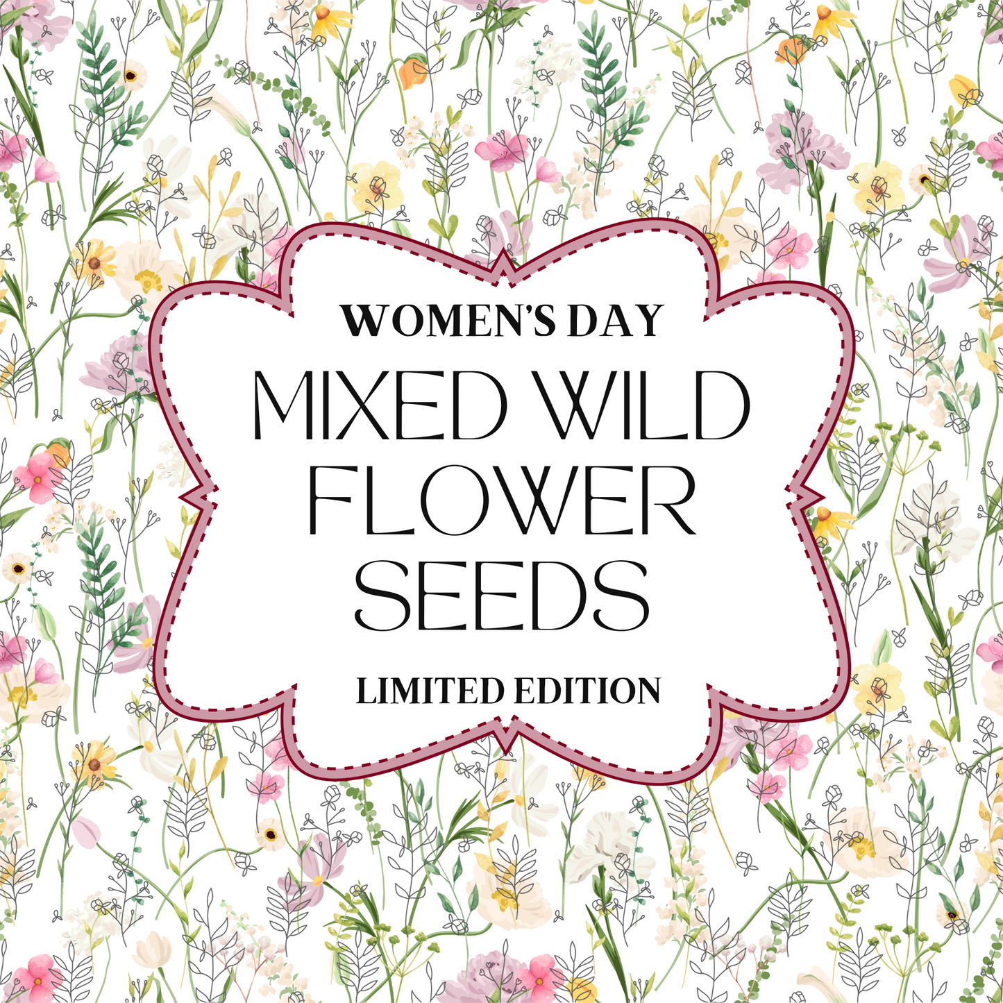 Limited Edition Women's Day Wild Flower Seeds